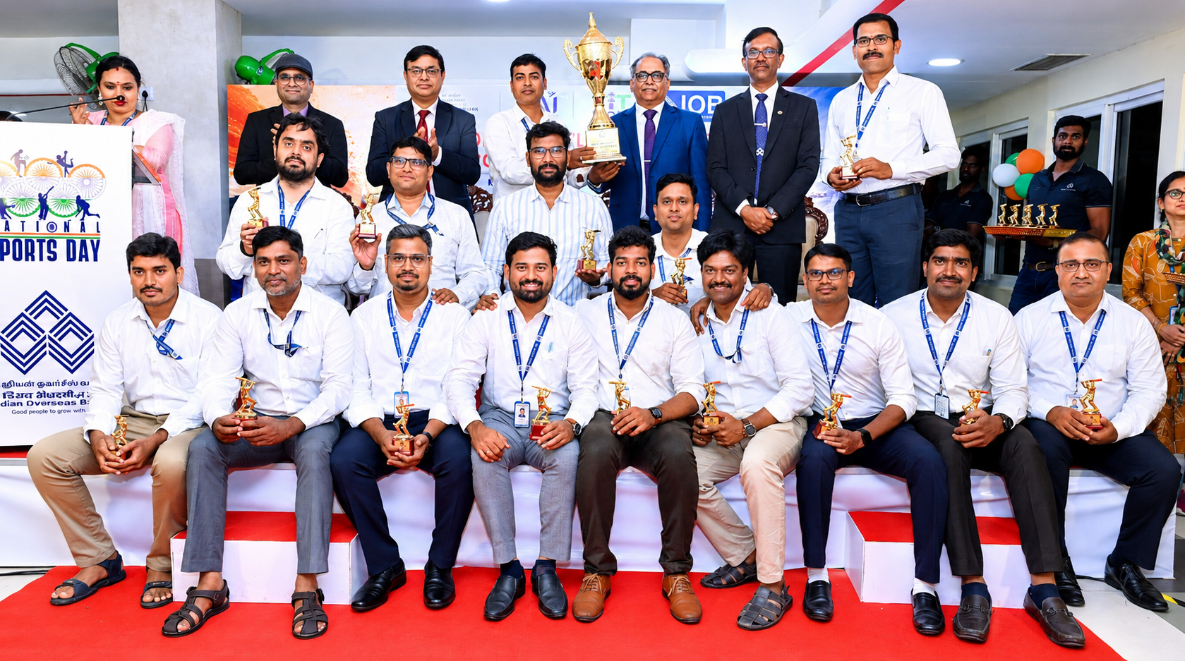 Indian Overseas Bank Celebrates National Sports Day with Nationwide Sports Meets